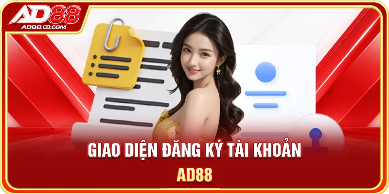 Giao diện đăng ký tài khoản AD88