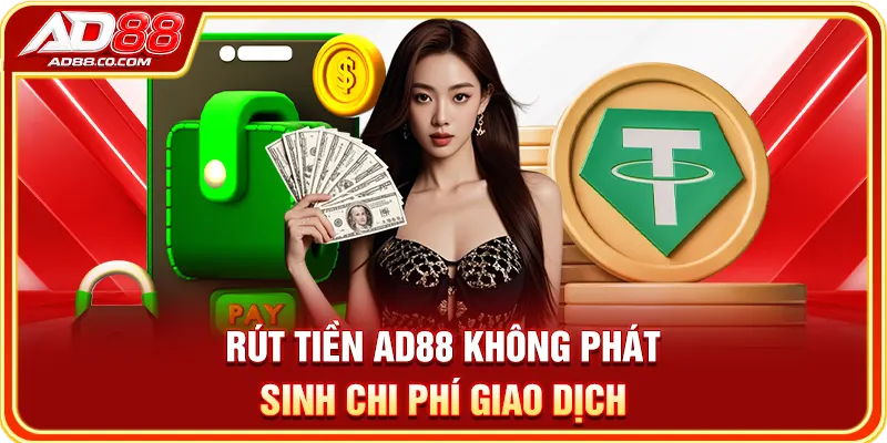 Rút tiền AD88 không phát sinh chi phí giao dịch