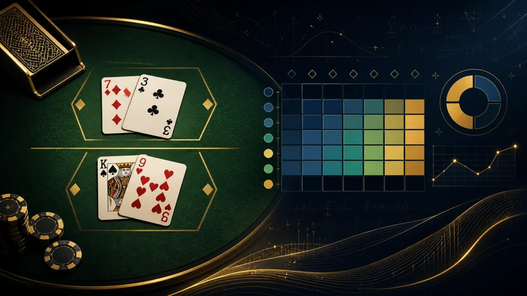 Minh họa phân tích cược phụ Baccarat Pair và Tie