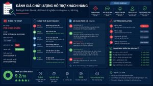 Minh họa quy trình đánh giá hỗ trợ khách hàng nhà cái