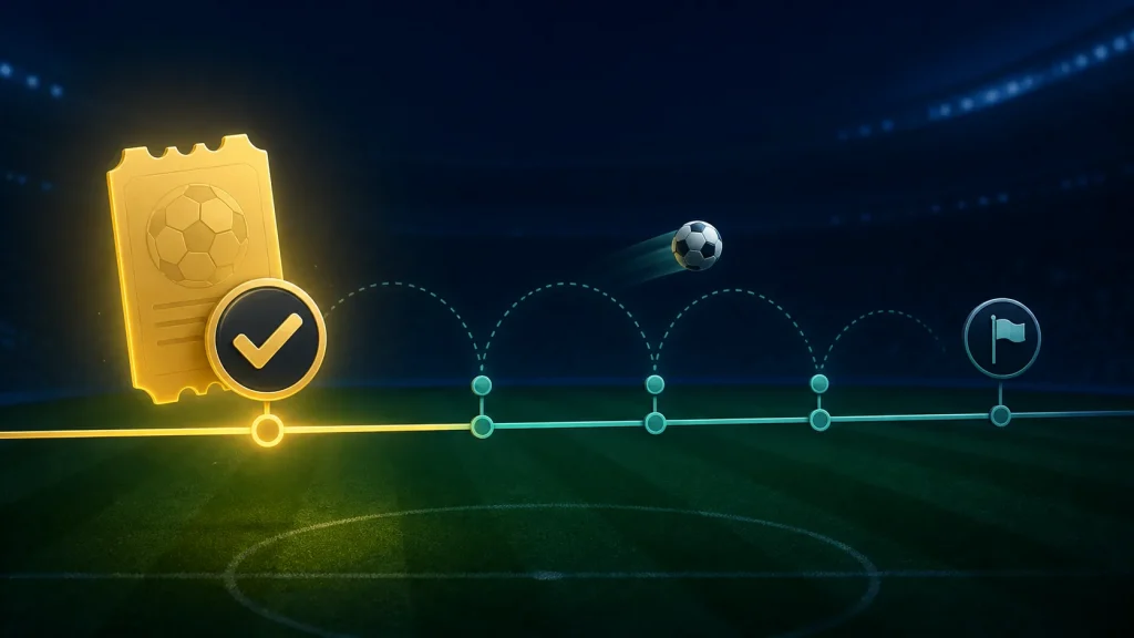 Minh họa early payout trả thắng trước khi sự kiện kết thúc