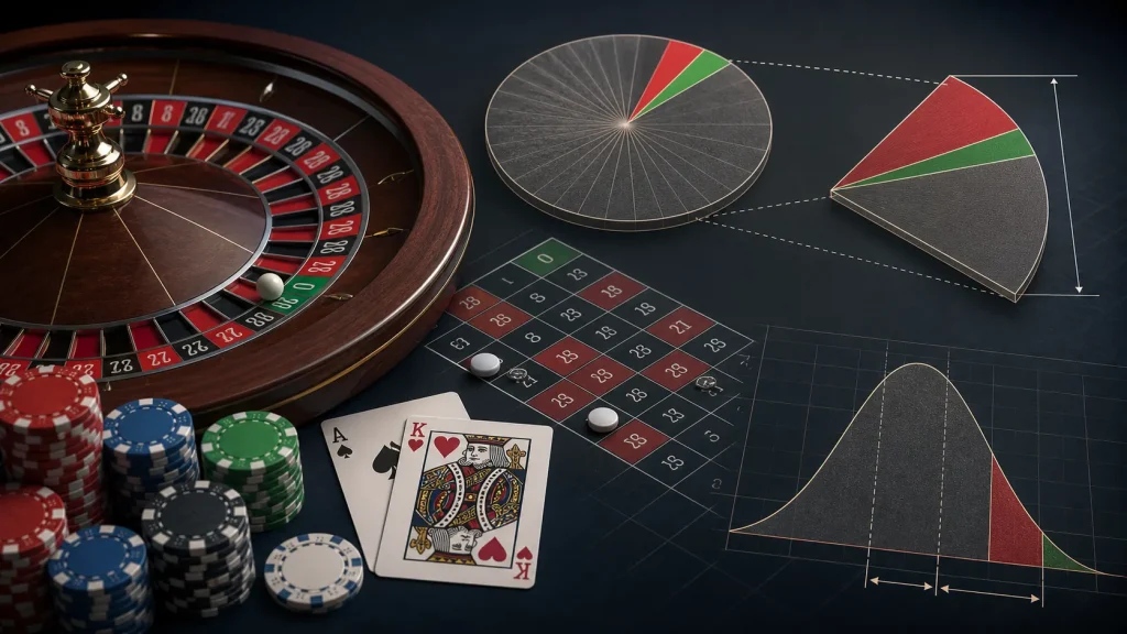 House Edge Là Gì? Cách Tính Lợi Thế Nhà Cái Trong Casino 1 Minh họa house edge và tổn thất kỳ vọng trong trò chơi casino
