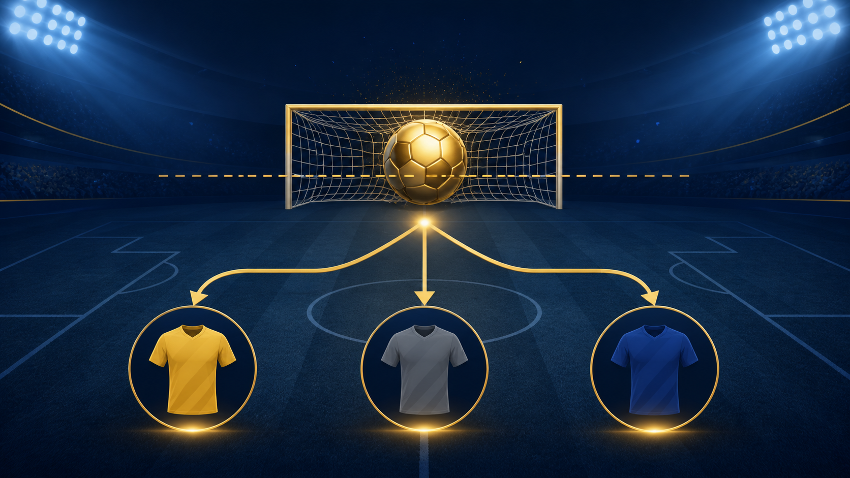 Minh họa kèo chấp châu Âu với ba cửa kết quả sau handicap
