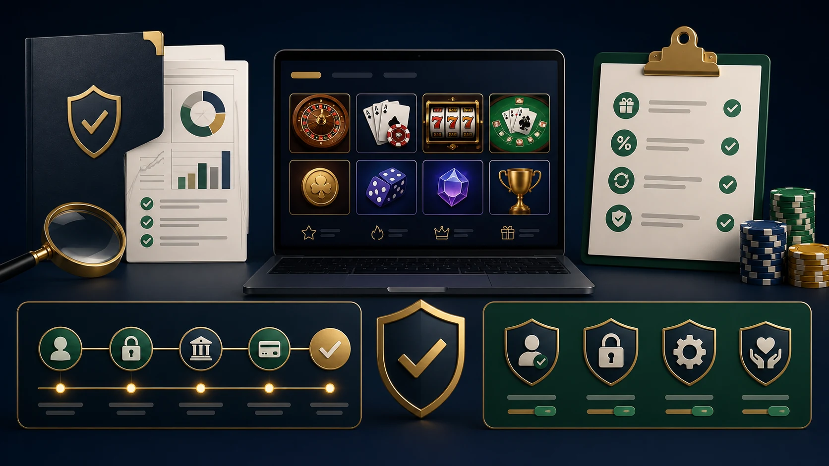 Minh họa khung đánh giá OVO Casino