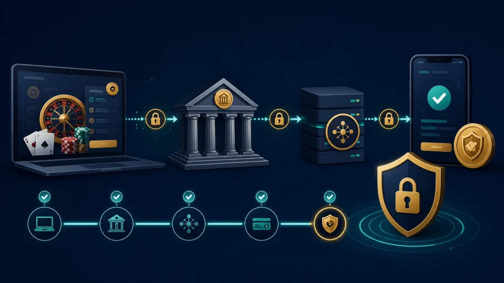 Minh họa luồng thanh toán Trustly Casino