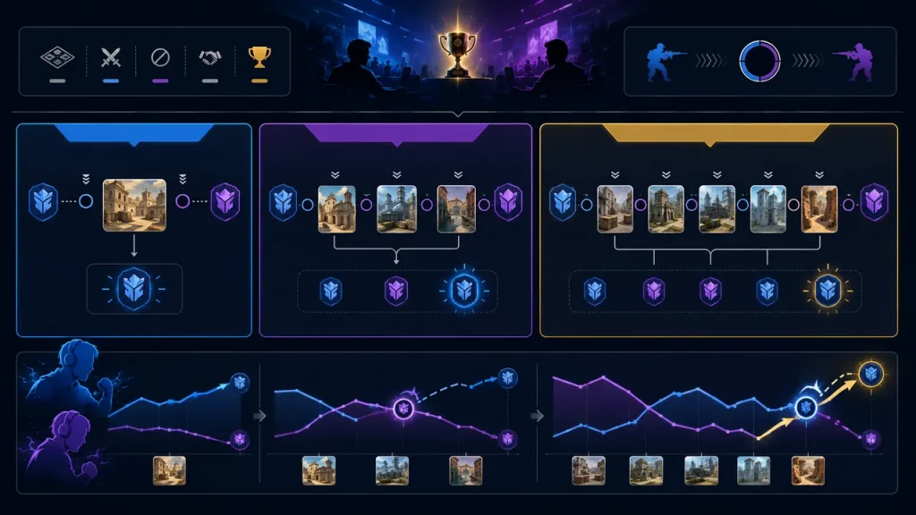 BO1 BO3 BO5 là gì: So sánh thể thức BO1 BO3 và BO5 trong một series esports