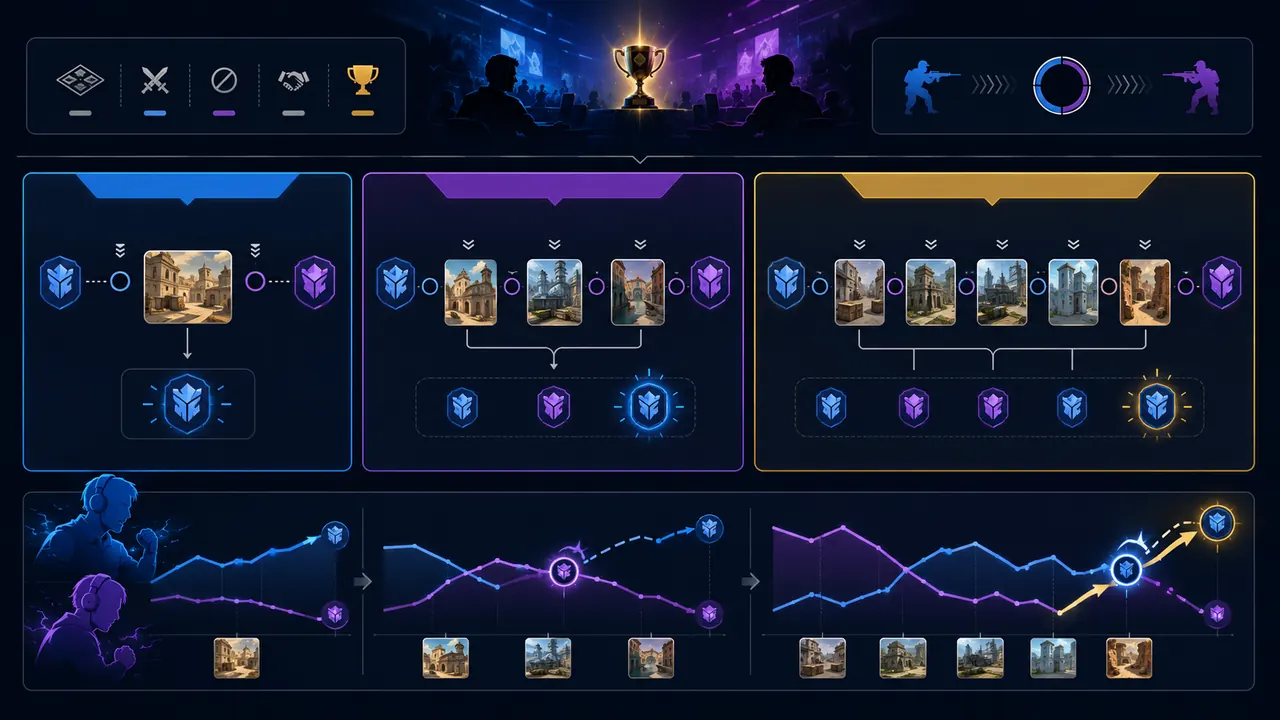 BO1 BO3 BO5 là gì: So sánh thể thức BO1 BO3 và BO5 trong một series esports
